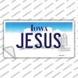Jesus Iowa Novelty Sticker Decal