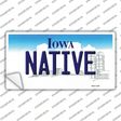 Native Iowa Novelty Sticker Decal