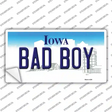Bad Boy Iowa Novelty Sticker Decal