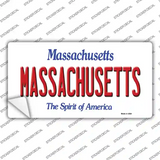 Massachusetts Novelty Sticker Decal