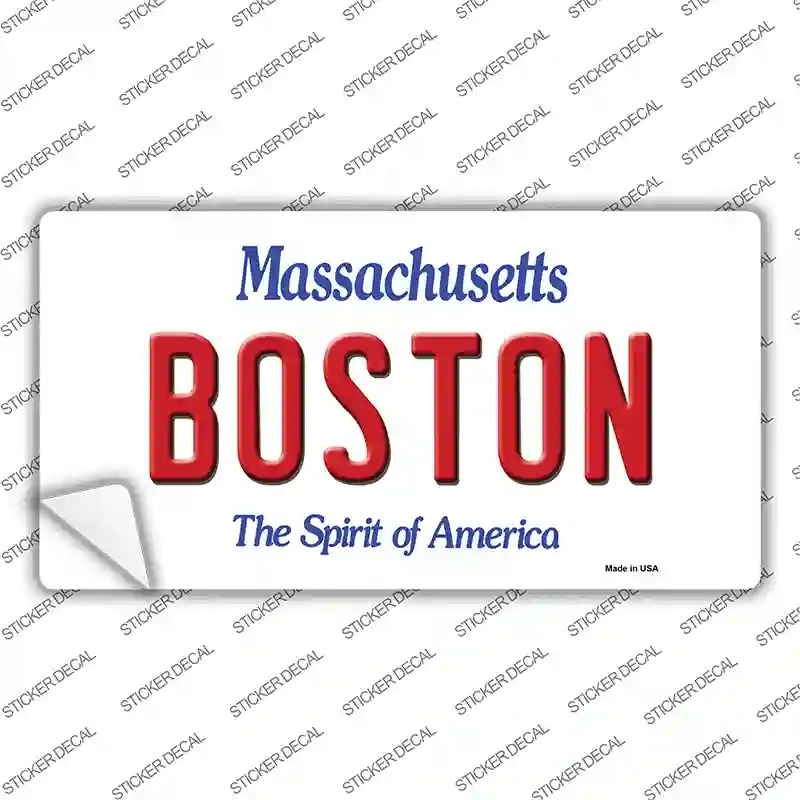 Boston Massachusetts Novelty Sticker Decal