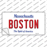Boston Massachusetts Novelty Sticker Decal
