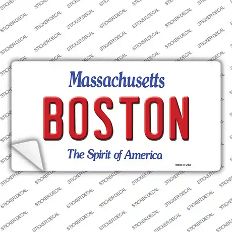 Boston Massachusetts Novelty Sticker Decal