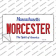 Worcester Massachusetts Novelty Sticker Decal