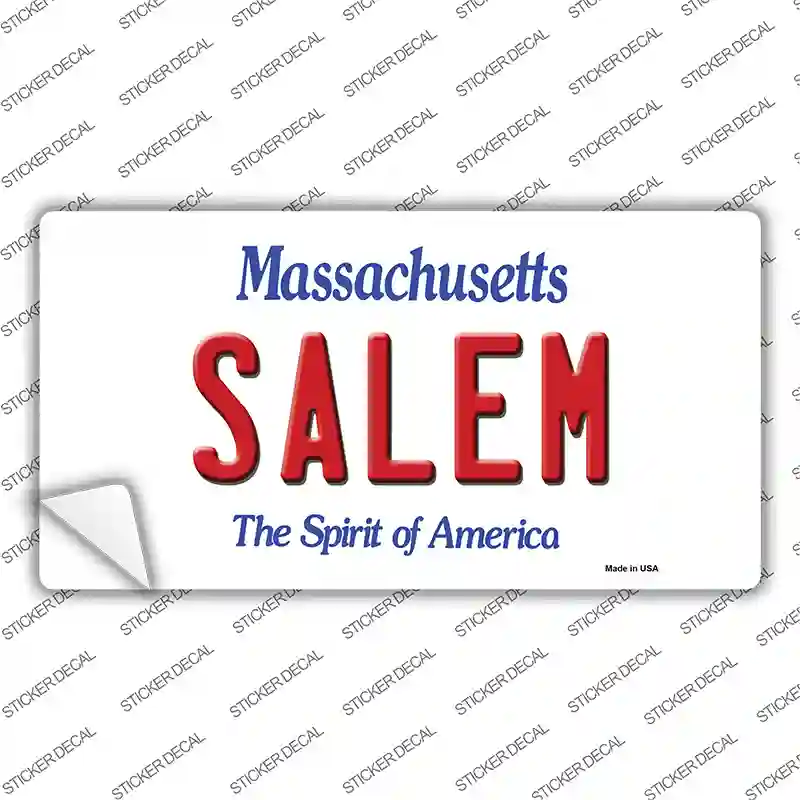 Salem Massachusetts Novelty Sticker Decal