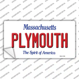 Plymouth Massachusetts Novelty Sticker Decal