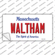 Waltham Massachusetts Novelty Sticker Decal