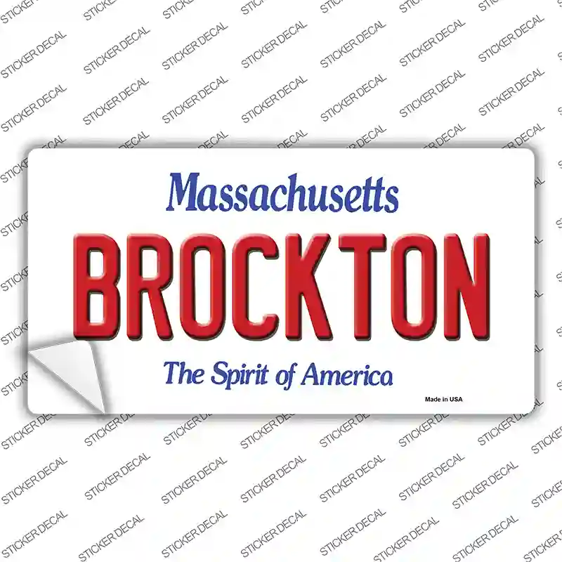 Brockton Massachusetts Novelty Sticker Decal