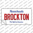 Brockton Massachusetts Novelty Sticker Decal