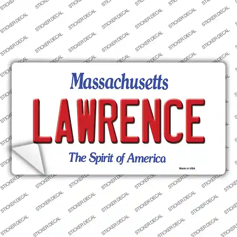 Lawrence Massachusetts Novelty Sticker Decal
