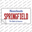 Springfield Massachusetts Novelty Sticker Decal