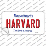 Harvard Massachusetts Novelty Sticker Decal