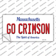 Go Crimson Massachusetts Novelty Sticker Decal