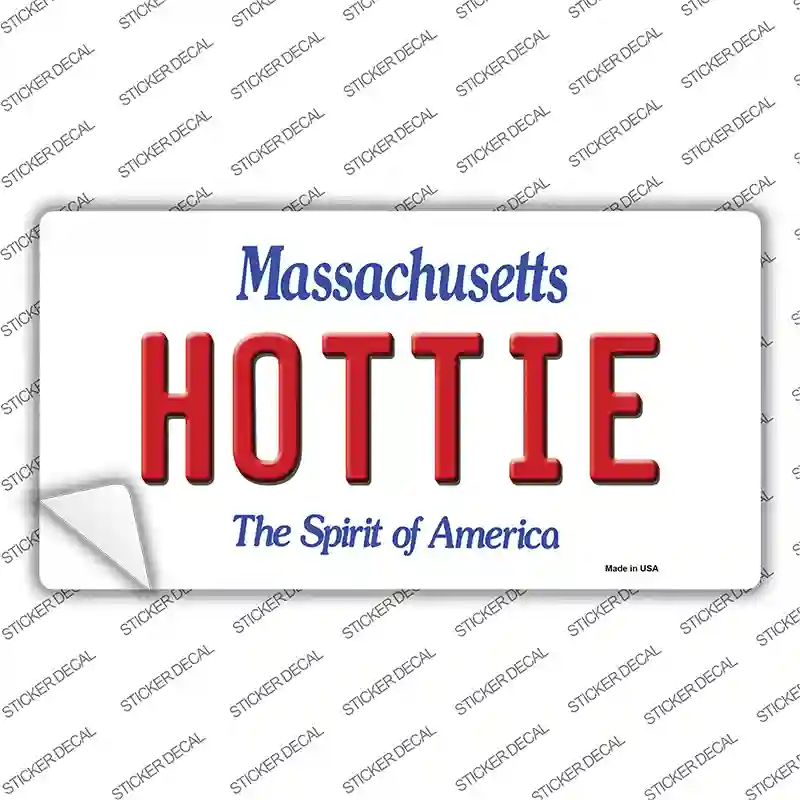 Hottie Massachusetts Novelty Sticker Decal