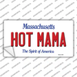 Hot Mama Massachusetts Novelty Sticker Decal