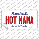Hot Mama Massachusetts Novelty Sticker Decal