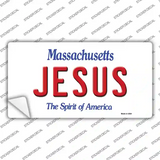 Jesus Massachusetts Novelty Sticker Decal