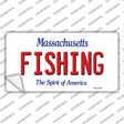 Fishing Massachusetts Novelty Sticker Decal