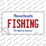 Fishing Massachusetts Novelty Sticker Decal