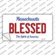 Blessed Massachusetts Novelty Sticker Decal