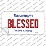 Blessed Massachusetts Novelty Sticker Decal