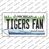 Tigers Fans Michigan Novelty Sticker Decal