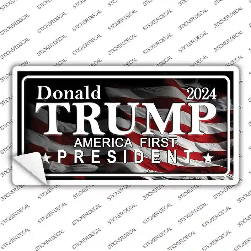 America First Trump Novelty Sticker Decal