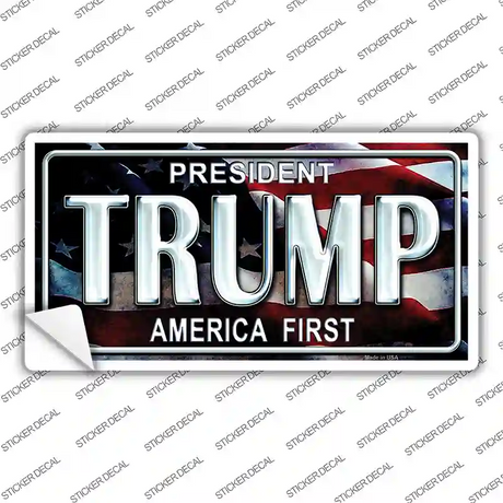 Trump America First Novelty Sticker Decal