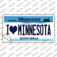 I Love Minnesota Novelty Sticker Decal