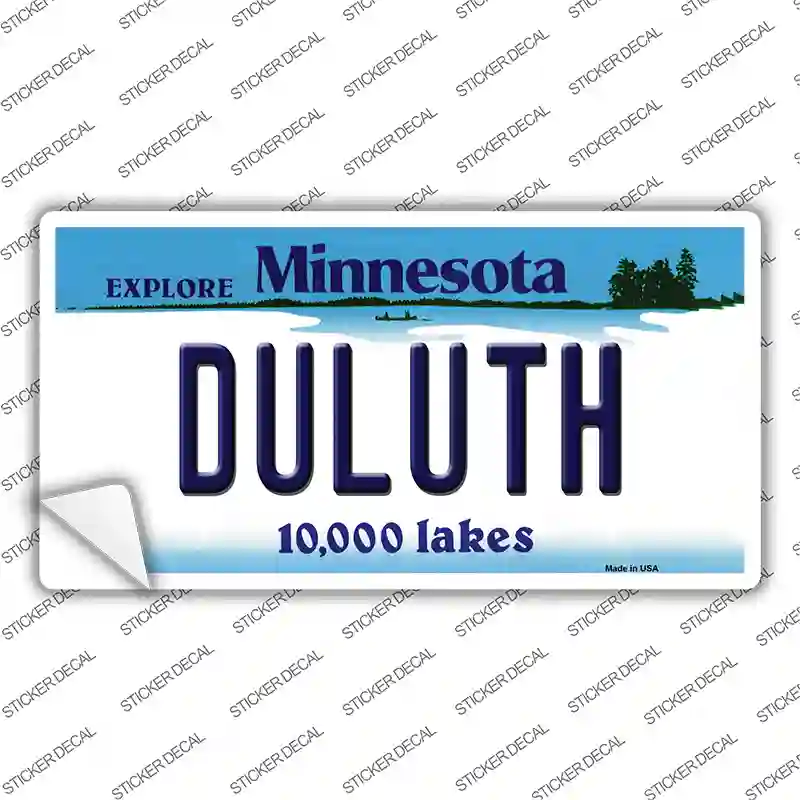 Duluth Minnesota State Novelty Sticker Decal