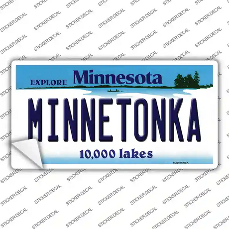 Minnetonka Minnesota State Novelty Sticker Decal