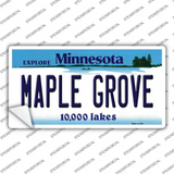 Maple Grove Minnesota State Novelty Sticker Decal