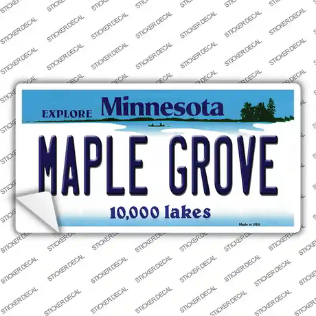 Maple Grove Minnesota State Novelty Sticker Decal