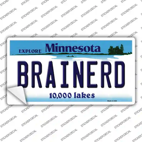 Brainerd Minnesota State Novelty Sticker Decal