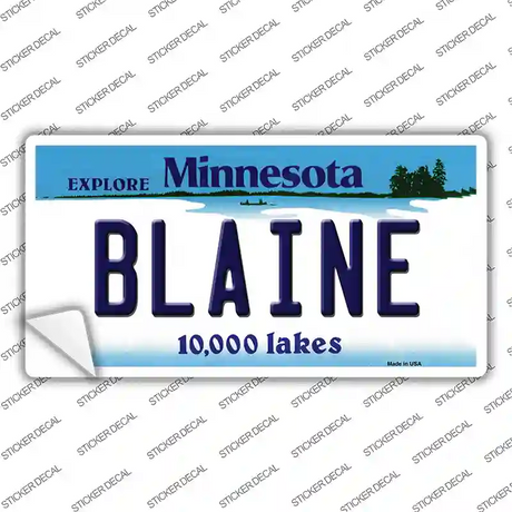 Blaine Minnesota State Novelty Sticker Decal