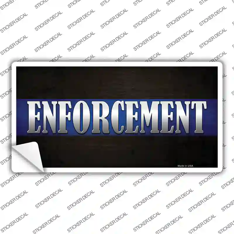 Enforcement Novelty Sticker Decal