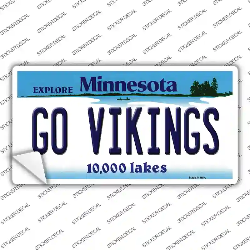 Go Vikings Minnesota Novelty Sticker Decal