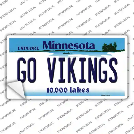 Go Vikings Minnesota Novelty Sticker Decal