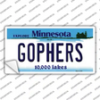 Gophers Minnesota State Novelty Sticker Decal