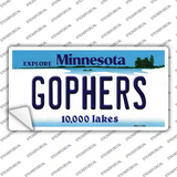 Gophers Minnesota State Novelty Sticker Decal