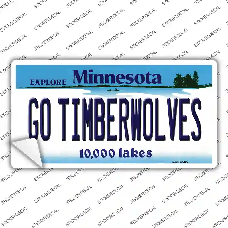 Go Timberwolves Minnesota State Novelty Sticker Decal