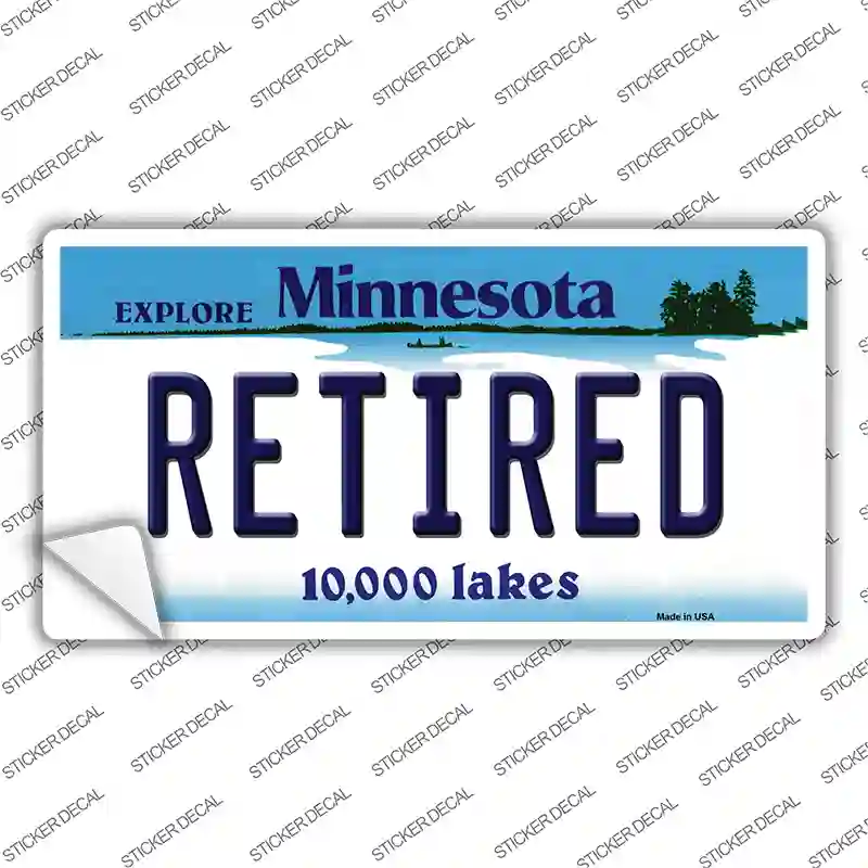Retired Minnesota State Novelty Sticker Decal