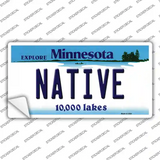 Native Minnesota State Novelty Sticker Decal