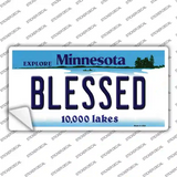 Blessed Minnesota State Novelty Sticker Decal
