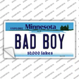 Bad Boy Minnesota State Novelty Sticker Decal