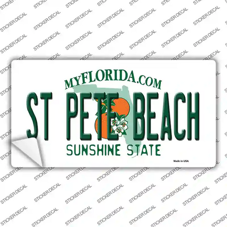 St Pete Beach Florida Novelty Sticker Decal