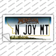 N Joy MT Montana State Novelty Sticker Decal
