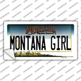 Montana Girl State Novelty Sticker Decal