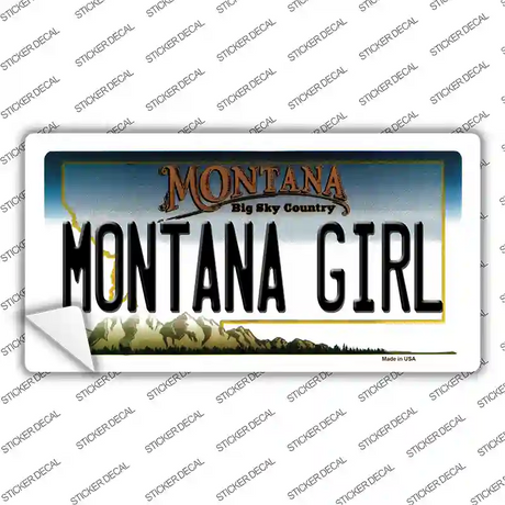 Montana Girl State Novelty Sticker Decal