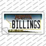 Billings Montana State Novelty Sticker Decal